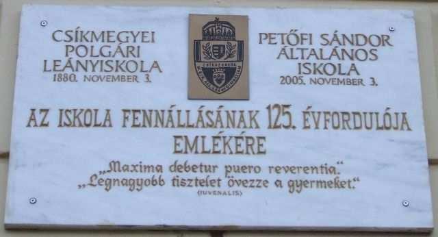 A PETŐFI SÁNDOR ÁLTALÁNOS ISKOLA