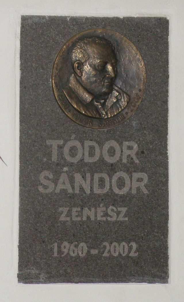 TÓDOR SÁNDOR EMLÉKTÁBLA Az emléktáblán látható: Tódor Sándor