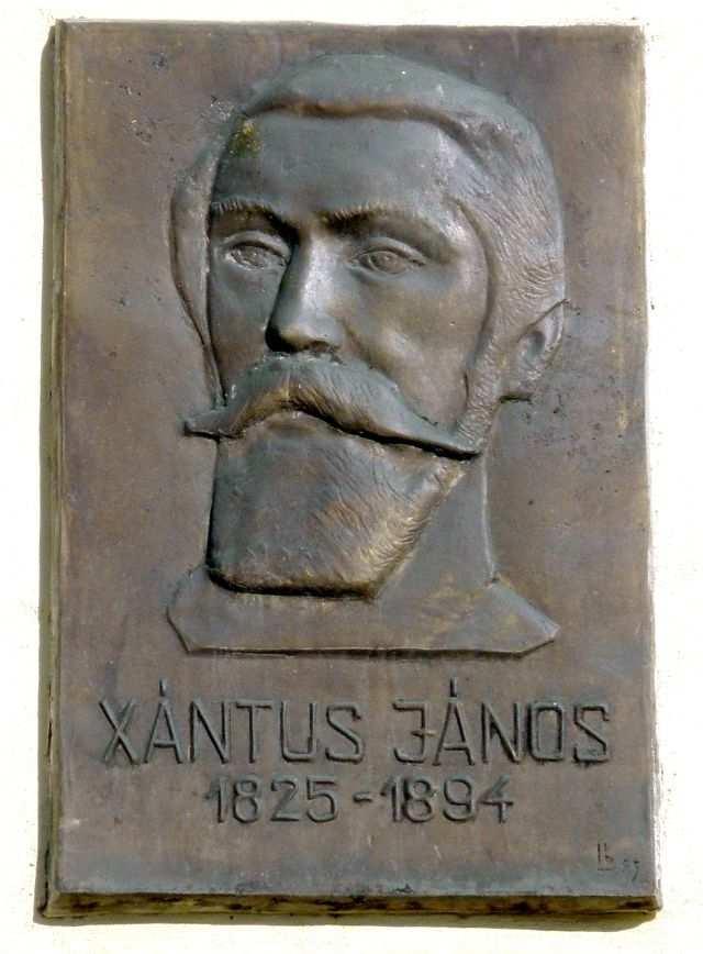 XÁNTUS JÁNOS EMLÉKTÁBLA Az emléktáblán látható: Xántus János (Csokonya, 1825 - Budapest, 1894)
