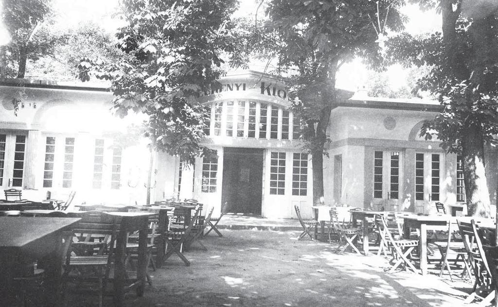 c 196. A Cifracsárda Cifrakert felőli oldala 1932-ben, még Széchenyi Kioszk néven. d 197.