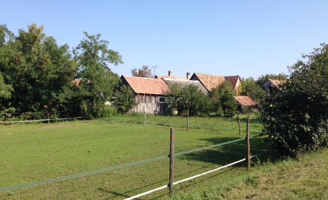 A házak tornácai jellemzően épített tégla oszloposak.