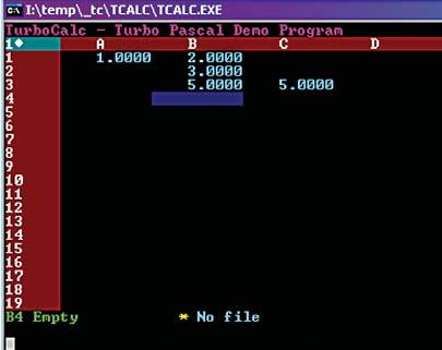 102 MAGAZIN» CÍMLAPSZTORI» HARDVER» SZOFTVER» KOMMUNIKÁCIÓ» KIKAPCSOLÓDÁS» GYAKORLAT Múzeum Turbo Pascal demó: egy kötelezõ feladat Quattro Pro 5: a DOS-világ egyik utolsó mohikánja lesztések mellett