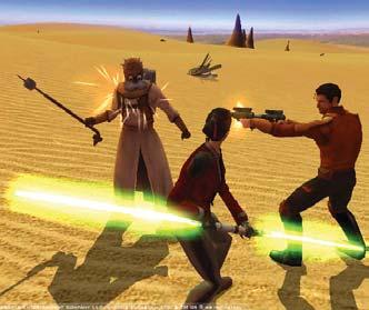 Ennek elsõ gyümölcse a Knights of the Old Republic, ami az átütõ sikerû sorozatáról, a Baldur s Gate-rõl ismert BioWare készített.