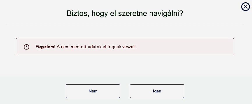 4.4. Állandó képernyőelemek Képernyő felső sora: Súgó: A súgó használatával, a felületen használt kifejezések magyarázatát, illetve a folyamatok rövid leírását ismerheti meg.