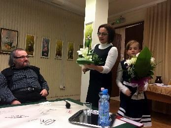 Kampis Miklóssal a Kaposvári In memoriam Makovecz Imre kiállítás termében, Turányi Gáborral pedig a Kadarkúti