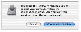 A kijelzőn megjelenik a Welcome to the GS-10 USB-driver Installer üzenet. fi g.11-570 5. Kattintson a [Continue]-ra.