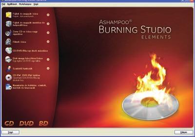 Teljes verzió Az Ashampoo Burning Studio Elements program megtalálható a lemezmellékleten CD/DVD/Blu-ray író és backup alkalmazás Ashampoo Burning Studio Elements Fejlesztő: Ashampoo Ár: A PC World
