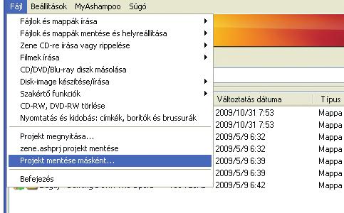Az alkalmazás főablakában válasszuk ki a Fájlok és mappák írása, majd pedig az Új CD/DVD/Blu-ray diszk készítése pontot.