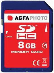 Fujifilm SDHC Card High Performance 8 GB Class 6 6988 Ft 7490 Ft 5913 Ft 7500 Ft www.agfaphoto.com www.