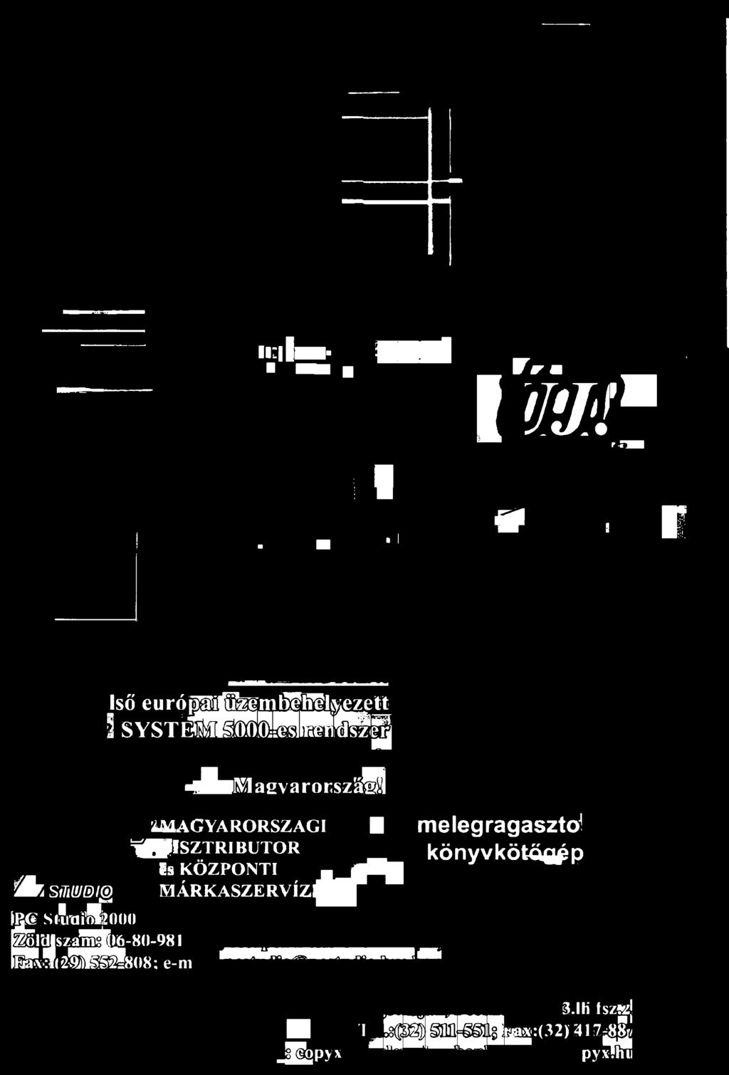 j j ^ P M a g y a r o r s z á S JV1AGYARORSZAGI 1 D IS Z T R IB Ú T O R és