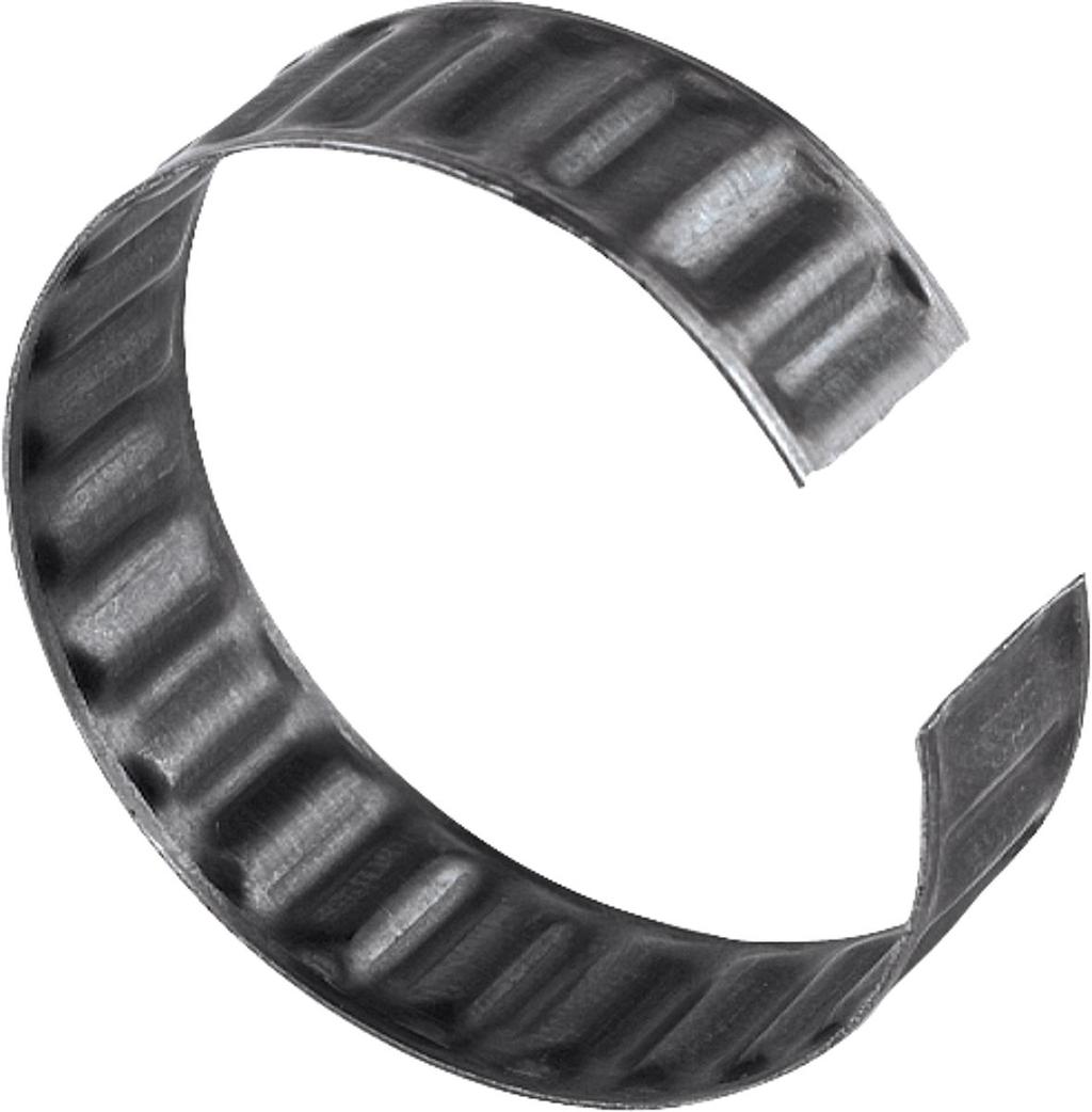 K0766 Tűrés gyűrűk Rugószalagacél. Az átmérőcsökkentő gyűrűk használatával nagy tűrésmező valósítható meg az összekapcsolandó elemek között.