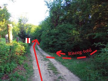 240 m után (K-80) jobbra leágazik egy út a Sztána-patak völgye mentén,