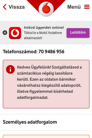 Bejelentkezés másik telefonszámmal a Netinfo oldalra Mobilnézet Bejelentkezés 32 Sikeres