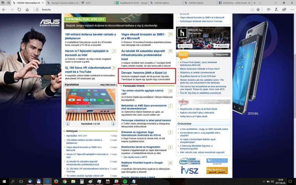 Operations) a HWSW csapatával közösen, a Telekom szakértő kollégáinak