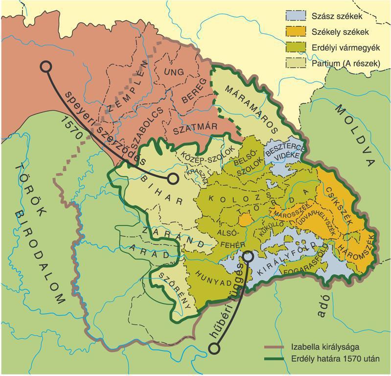 I. Erdély földrajzi helyzete 1. Erdély a Magyar Királyság legkeletibb része 1541-ig, az ország három részre szakadásáig.