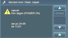 Szerviz menü beállítások törlése Figyelem: lehetséges, hogy a beállítások elvesznek!