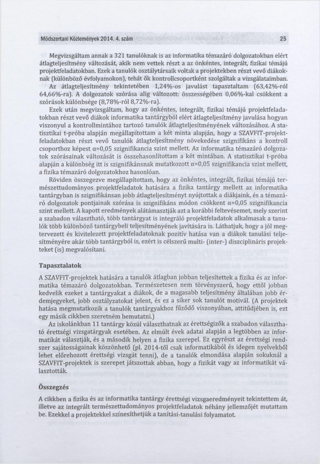 Módszertani Közlemények 2014.