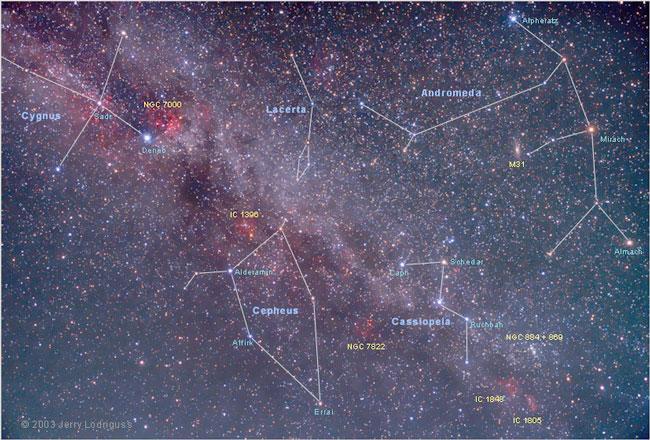 A Cassiopeia csillagkép irányában látjuk
