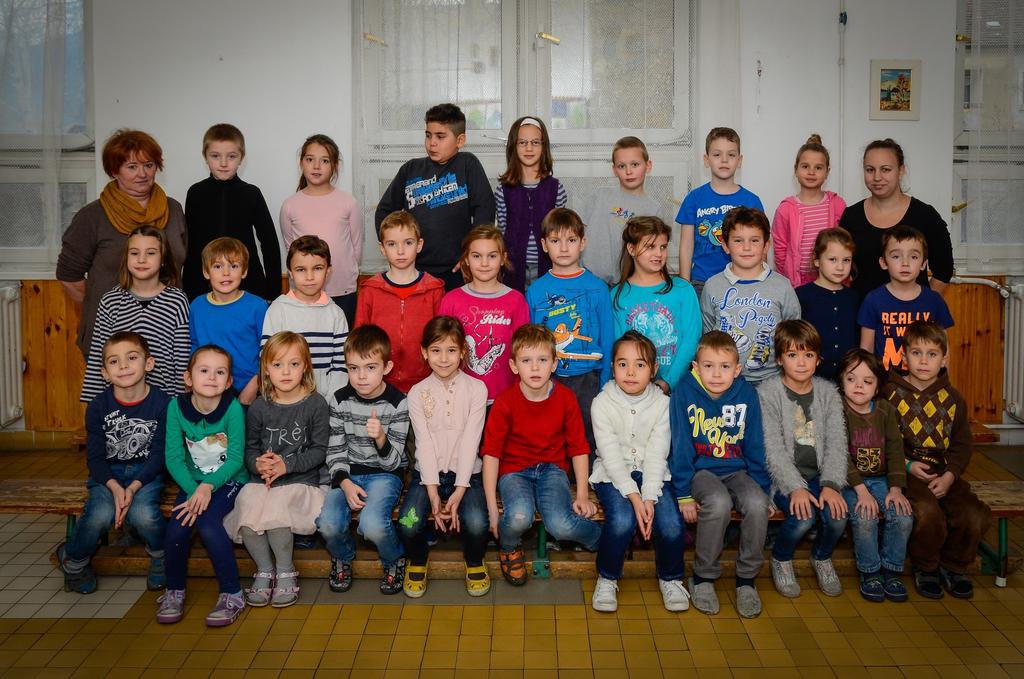 113. szám 2016. január 11 ELSŐSÖK LETTÜNK - AZ 1. B OSZTÁLY Osztályunkba 29 kisdiák jár, 13 lány és 16 fiú. Júniusban találkoztunk először az iskolakóstolón.