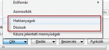 Termények és input anyagok kereskedelmének támogatása Az agrárkereskedelmi modul kezeli a termeléshez szükséges input anyagok, azaz például a vetőmagok, vegyszerek vásárlását és eladását, az előírt