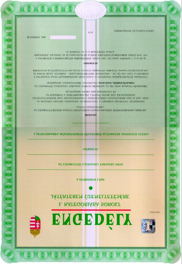 2000/48. szám M A G Y A R K Ö Z L Ö N Y 2835 3. számú melléklet a 21/2000. (V. 18.) PM rendelethez [5.