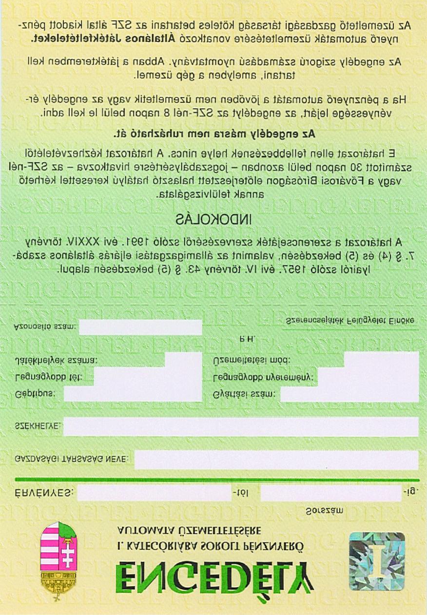 2000/48. szám M A G Y A R K Ö Z L Ö N Y 2837 4. számú melléklet a 21/2000. (V. 18.) PM rendelethez [6.