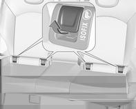 56 Ülések, biztonsági rendszerek ISOFIX gyermekülések Rögzítse a gépkocsihoz jóváhagyott ISOFIX gyermekülést az ISOFIX rögzítőkeretekhez.