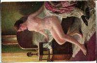 Gently erotic art postc