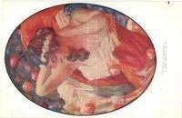 Erotic nude lady, vintage