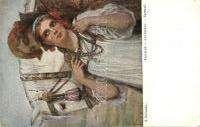 R ussian art postcard. T.