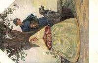 Rus sian art postcard. T.S.