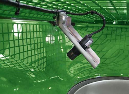 Határterület 72 54 36 18 0 Táblahatár méter Eddigi határszórási eljárás egyértelmű alultrágyázás a határterületen AutoTS határszóró rendszer a keresztirányú elosztás maximális pontosságú a