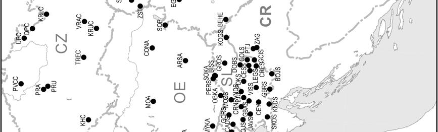 Seismograph Stations Szeizmológiai állomások 2.
