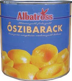 Őszibarack felezett 2650 ml cikkszám: 12003590
