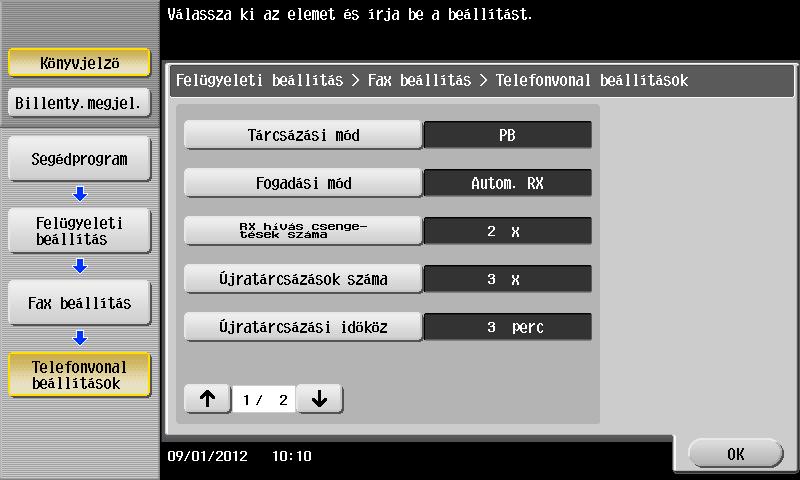 3.3 Fax funkció 3 Küldő beállításai Küldő faxszám beállításai Írja be a feladóként feltüntetésre kerülő nevet. Írja be a feladóként feltüntetésre kerülő faxszámot.