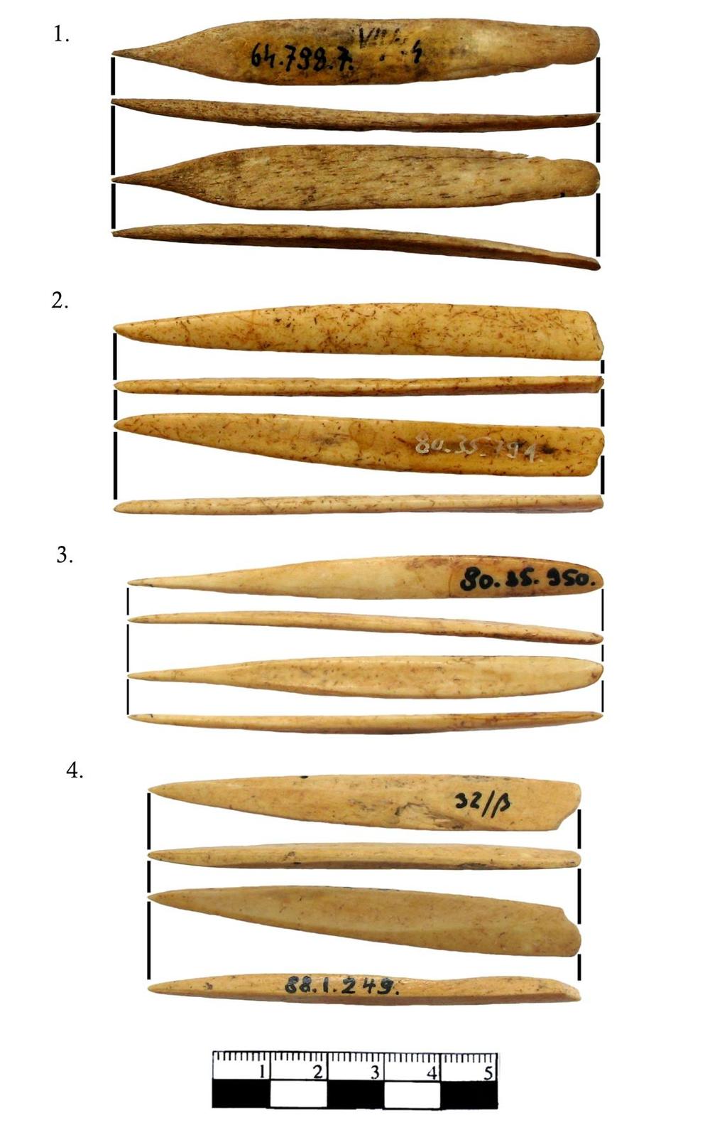 346 18. KÉP: SPATULÁK KEREK-HEGYES VÉGGEL. 1) LTSZ.: 64.79