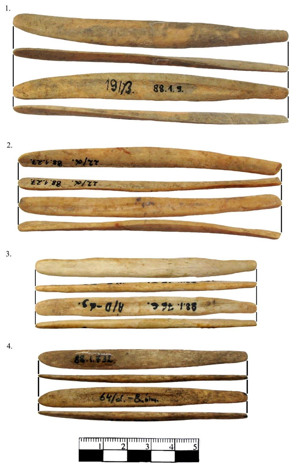 348 20. KÉP: SPATULÁK KEREK-KEREK VÉGGEL. 1) LTSZ.: 88.1.9.