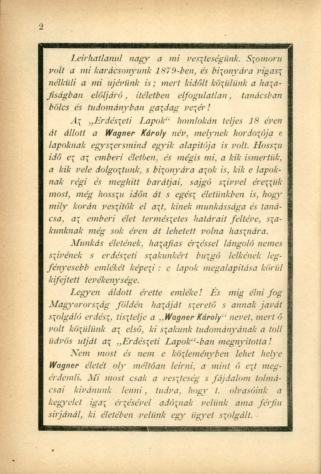 Leirkatlanul nagy a mi veszteségünk.
