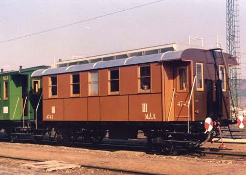 járműveket az 1970-es évek elejéig selejtezték illetve közülük sokat szakszolgálati járműve minősítettek át. Az egykor C h 4743 pályaszámú kocsit 1925-ben C 50211 pályaszámmal látták el.