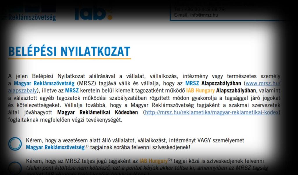 Tagozatok,