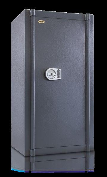 ajtó, az ajtó vastagsága 65 mm Alapkivitelben EN 1300 szabvány szerinti A osztályú értéktároló zár A zárszerkezetet 60