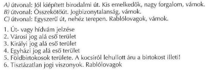 Kereskedők vagyunk, s értékes árukat (szövetek, fűszerek, csizmák, díszes áruk) kell