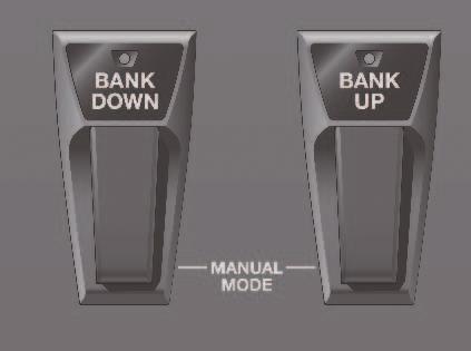 A hang kiküldése Pedál használata a patch kiválasztáshoz A patch-ek váltása egy bank (U01 U50, P01 P50) és egy szám (1-4) kiválasztásával lehetséges.
