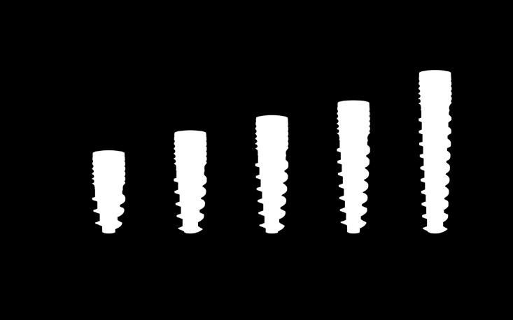 00 mm platformú implantátum fúrási protokoll Fúrásjelek: - vagylagosan használatos - 1/2 hossz fúrás