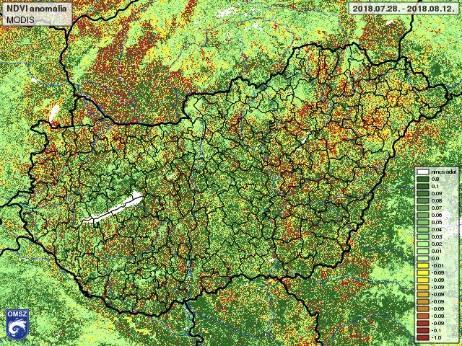 NDVI, NDDI, VCI, EVI 4.