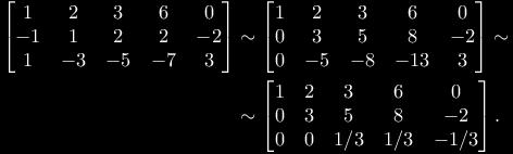 Lineáris egyenletrendszerek és ezen végezzük el az eliminációt: Ezt az eljárást nevezzük szimultán eliminációnak, mely nyilván nem csak két, hanem tetszőleges számú oszloppal elvégezhető.