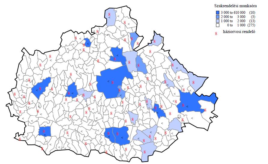 Terület ellátás vzsgálata Az egészségügy rendszer néhány mutatója Baranya megye