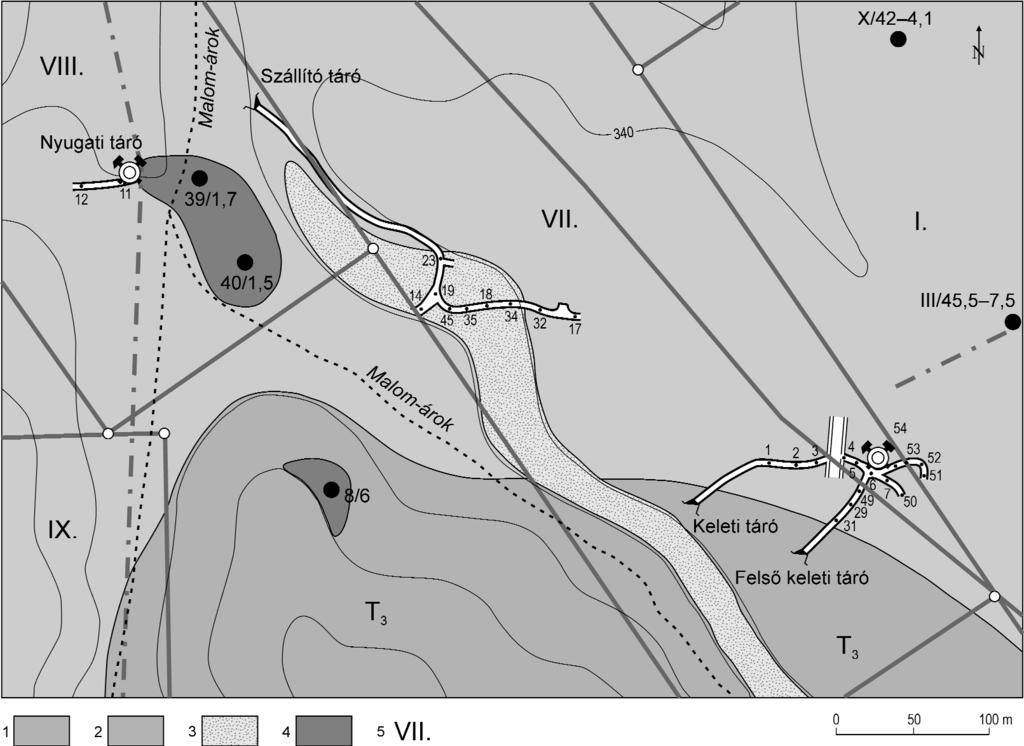 The history of the discovery and of the prospecting of the deposit The discovery occurred in 1908 when Joseph ZALATNAY STÜRMER, a retired colonel, landowner of the Malom-völgy area, found pieces of a