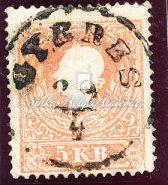 típusú bélyeggel bérmentesítve. / Zone II. distance letter, from Güns to Veszprém, franked with 10 krajcár value type I. stamp. 1859. III.