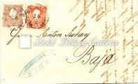 + 3 krajcár type I. stamps, sent to Honorable Lord Baron Fischer to Gálszécs, the stamps are in perfect condition. 1860. Üzleti levél, Lőcse-Jaszo 61. tétel Kikiáltási ár: 70.000 Ft 1860.